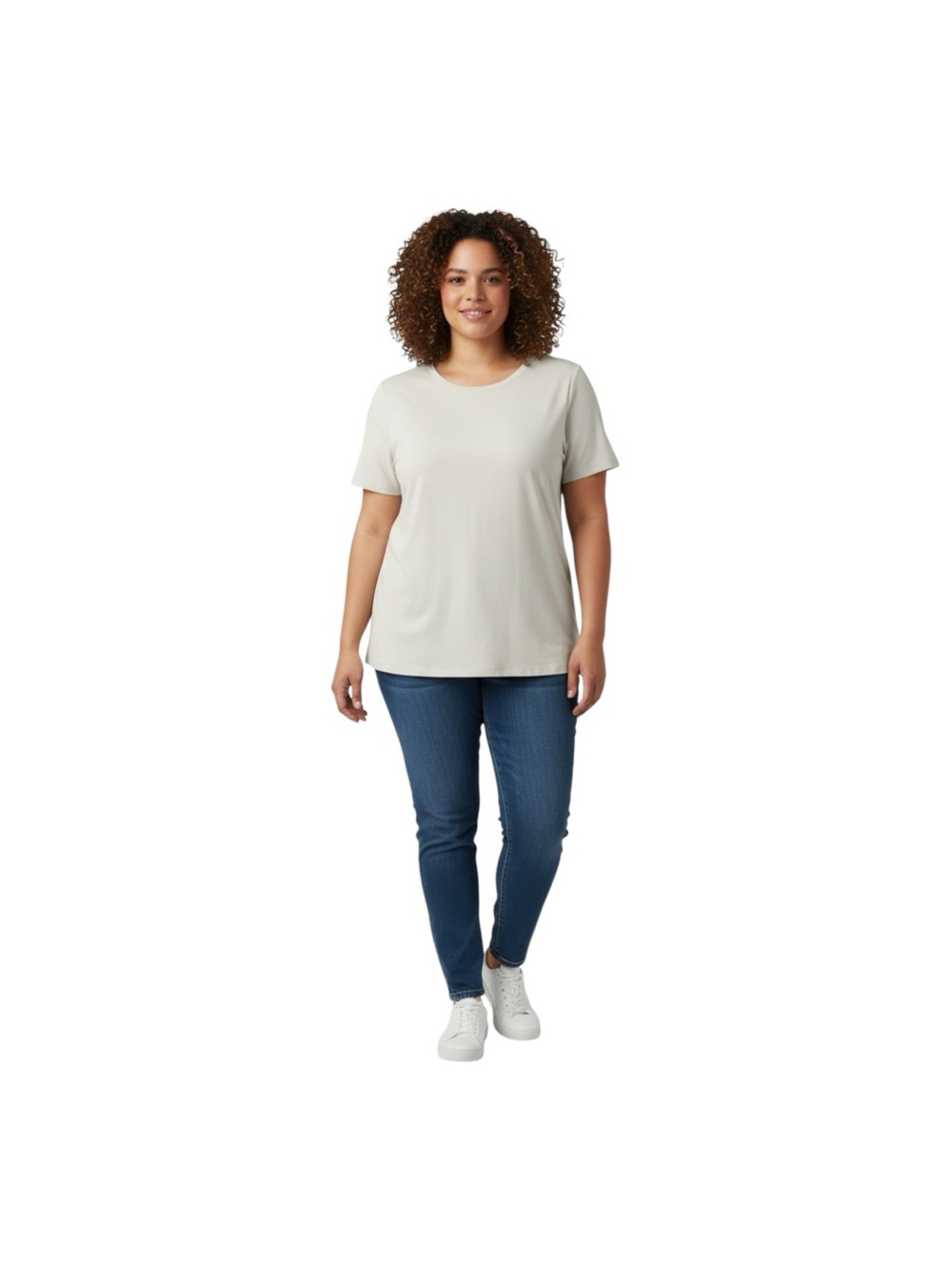 a new day - NWT Light Green  Short Sleeve Crewneck Pleated Tee